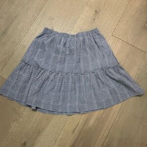 Blue and White Max London Plaid Women's Skirt